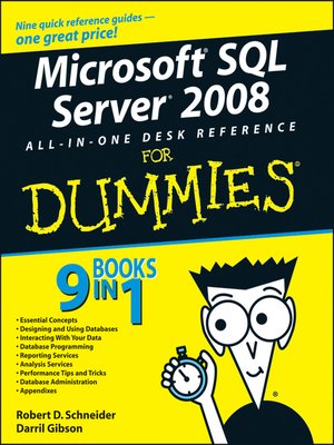 cover image of Microsoft SQL ServerTM 2008 All-in-One Desk Reference For Dummies&#174;